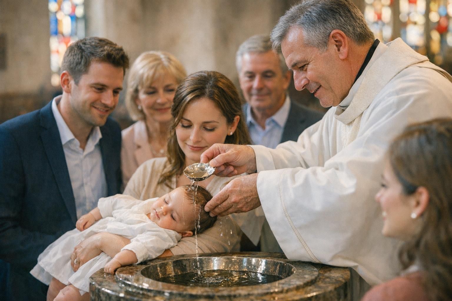 découvrez les étapes clés et les significations d'une cérémonie de baptême catholique, un moment sacré d'accueil dans la foi chrétienne.